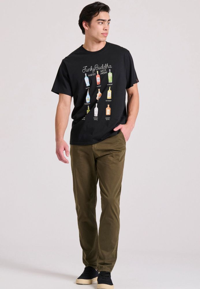 Tapered fit chino παντελόνι
