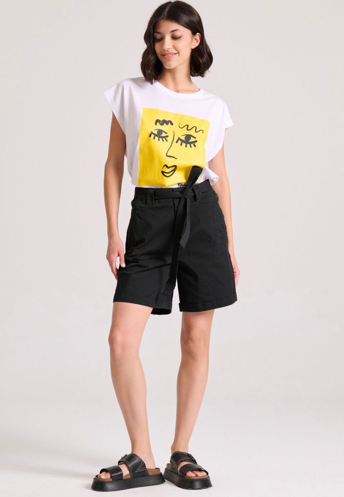 Organic cotton t-shirt με τύπωμα στο στήθος