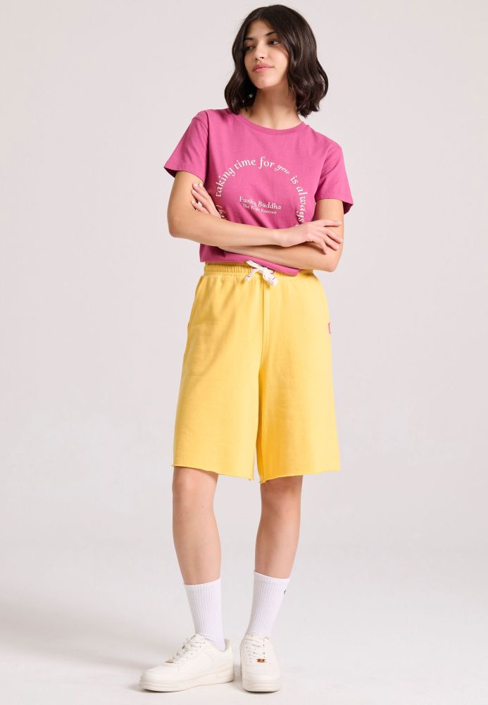 Organic cotton t-shirt με embossed τύπωμα