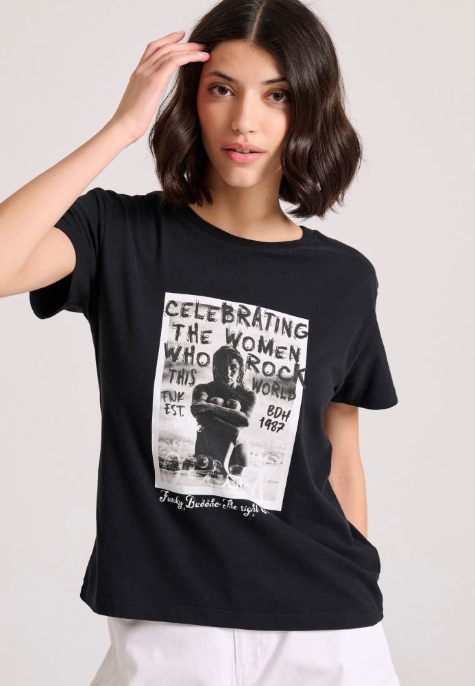 Γυναικείο t-shirt με photographic τύπωμα