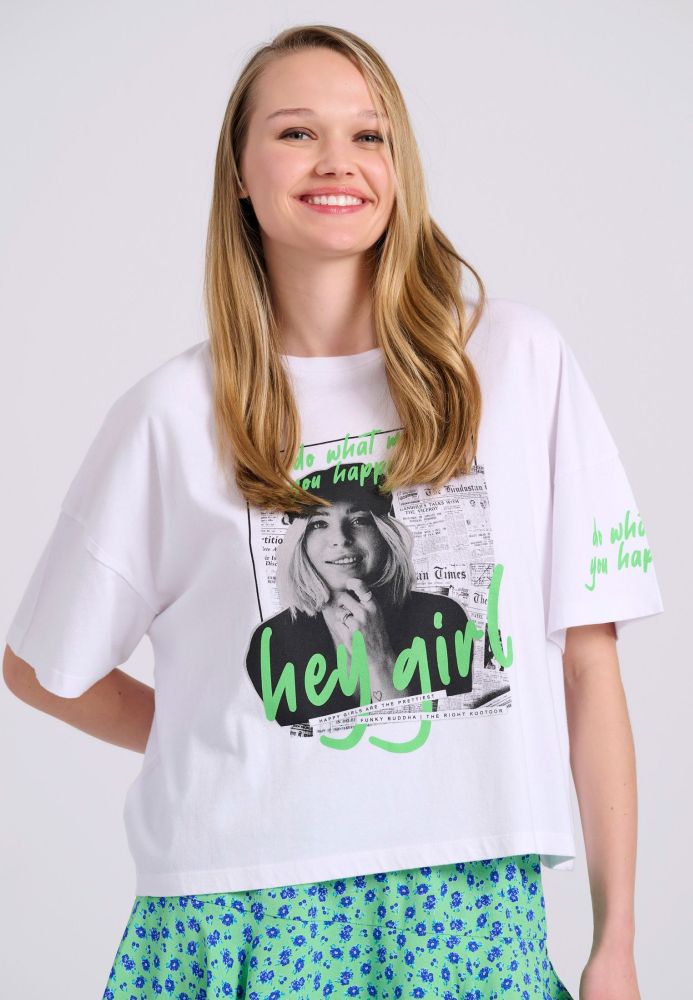 Oversized t-shirt με photographic τύπωμα