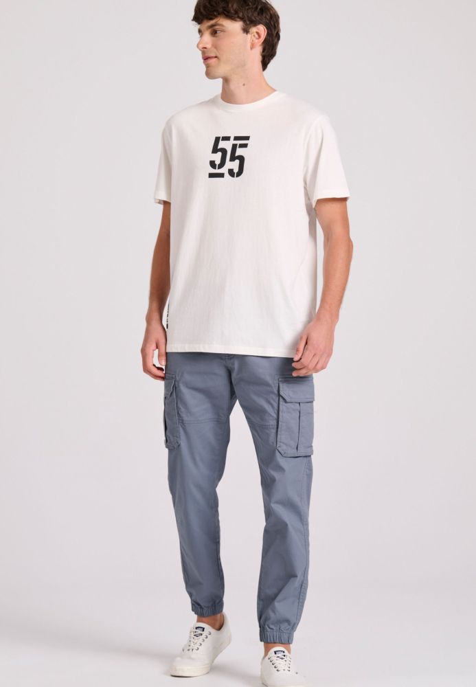 Yarn dyed cargo παντελόνι με λάστιχο Garage 55
