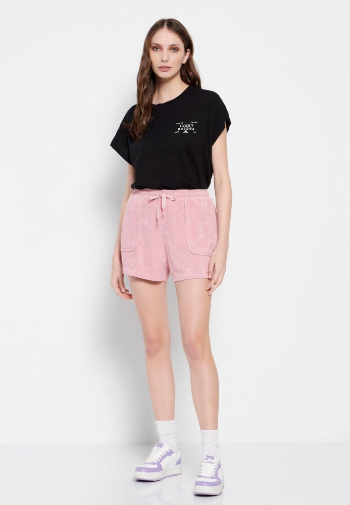 T-shirt με τύπωμα στην πλάτη