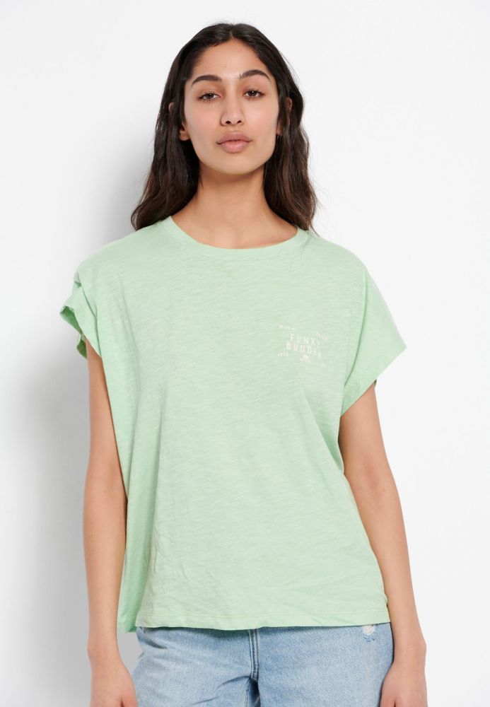 T-shirt με τύπωμα στην πλάτη