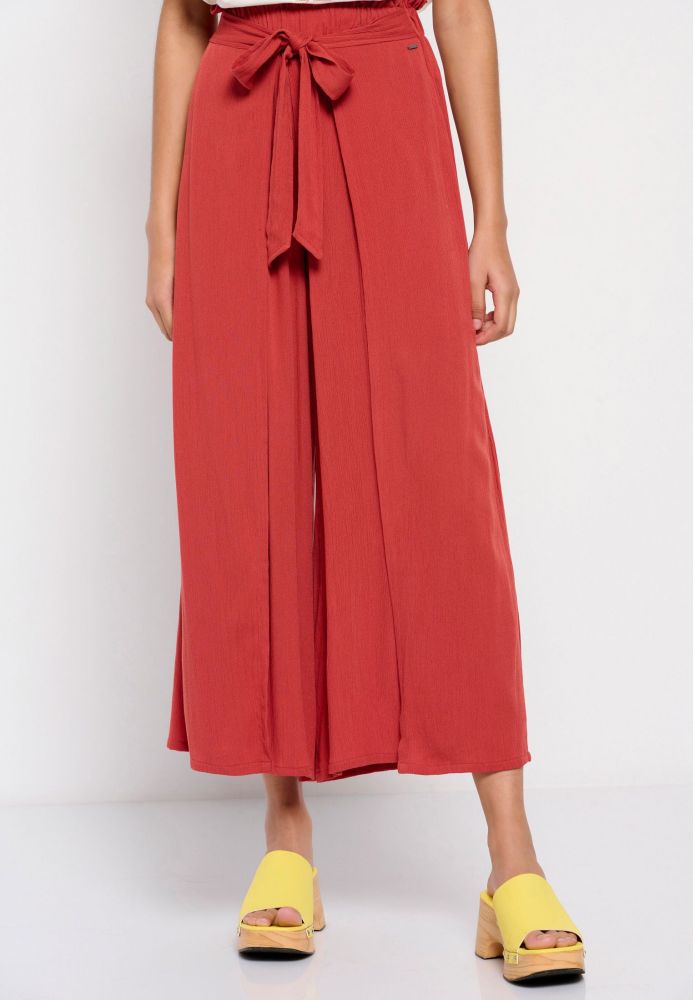 Wide leg παντελόνα με ελαστική μέση