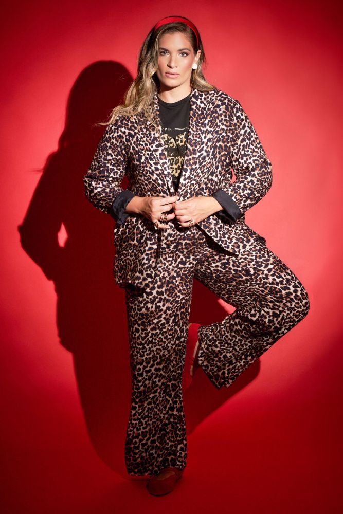 Παντελόνι βισκόζης animal print