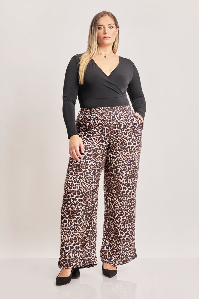 Παντελόνι βισκόζης animal print