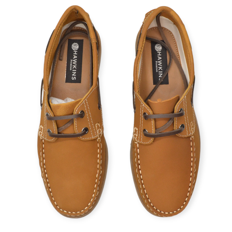 HAWKINS BOAT SHOE 6063 CAMEL SUEDE