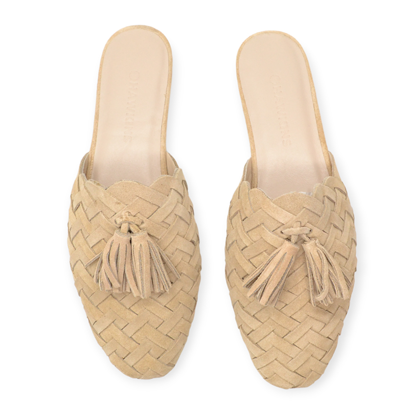 HAWKINS MULES 7096 BEIGE SUEDE