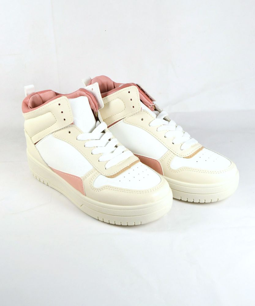 Beltipo Γυναικείo Sneaker Μοντέρνο Λευκό-Ροζ
