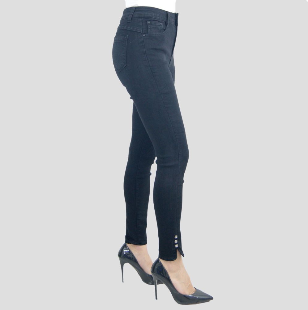 Γυναικείο παντελόνι τζιν μαύρο skinny