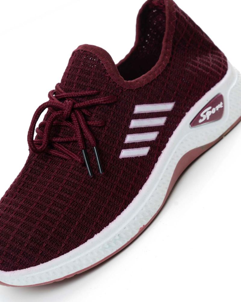 Γυναικεία Sneakers Παπούτσια Υφασμάτινα Μπορντό