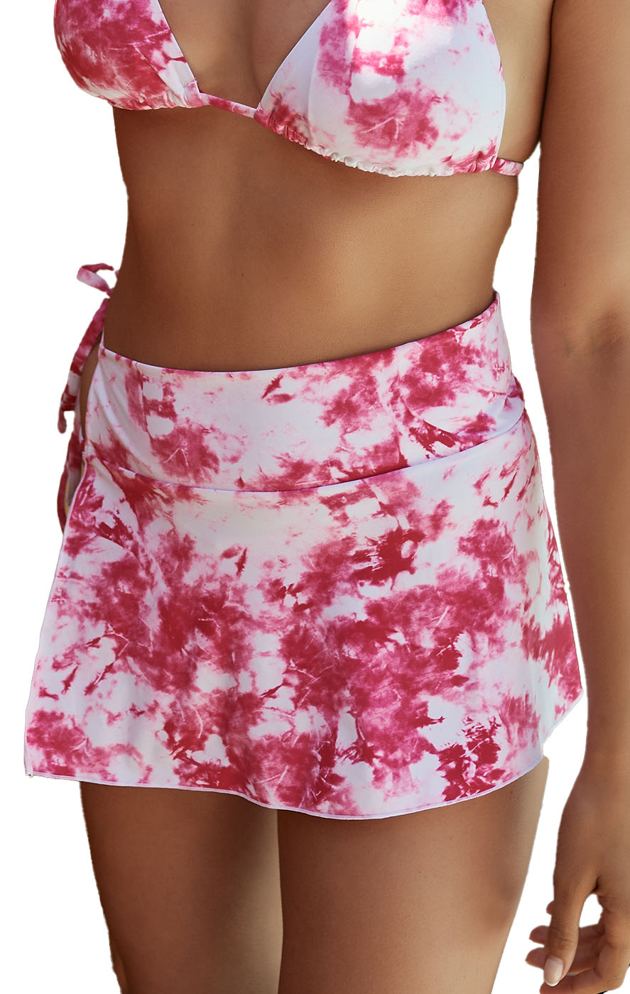 Φούστα Παρεό Tie Dye - Φουξ - LC11012-0-Φουξ-One Size