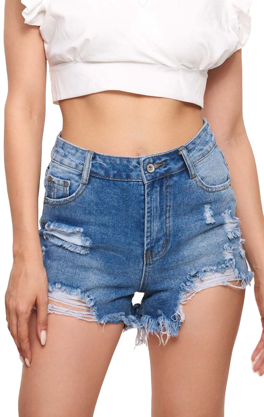 Jean Σορτσάκι - Blue‌‌ Jean - LC17151-Blue Jean-L