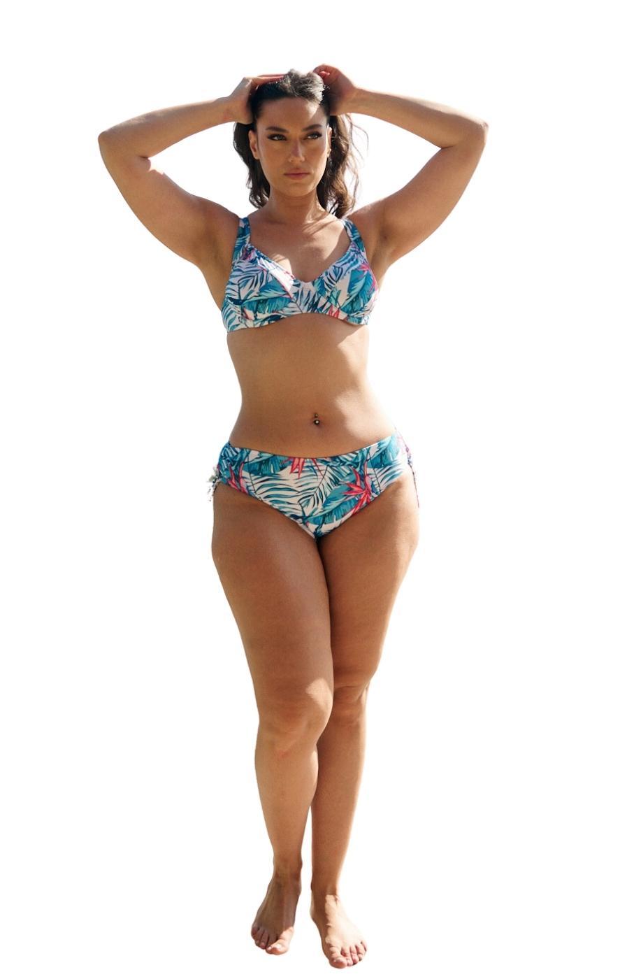 Plus Size Bikini Kuthira - Λευκό - LC140-Λευκό-105D/5XL
