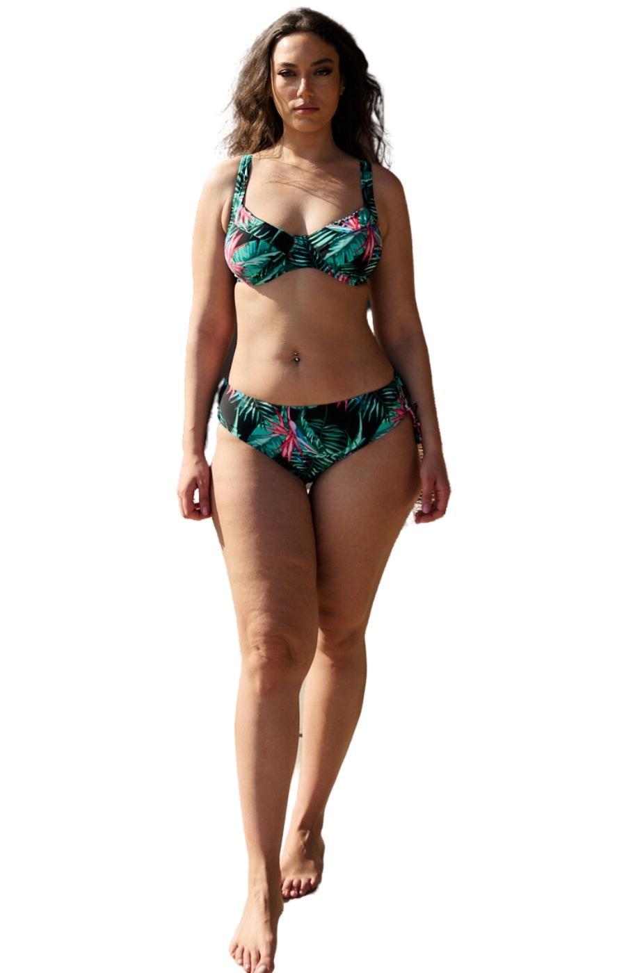 Plus Size Bikini Kuthira - Μαύρο - LC140-Μαύρο-105D/5XL
