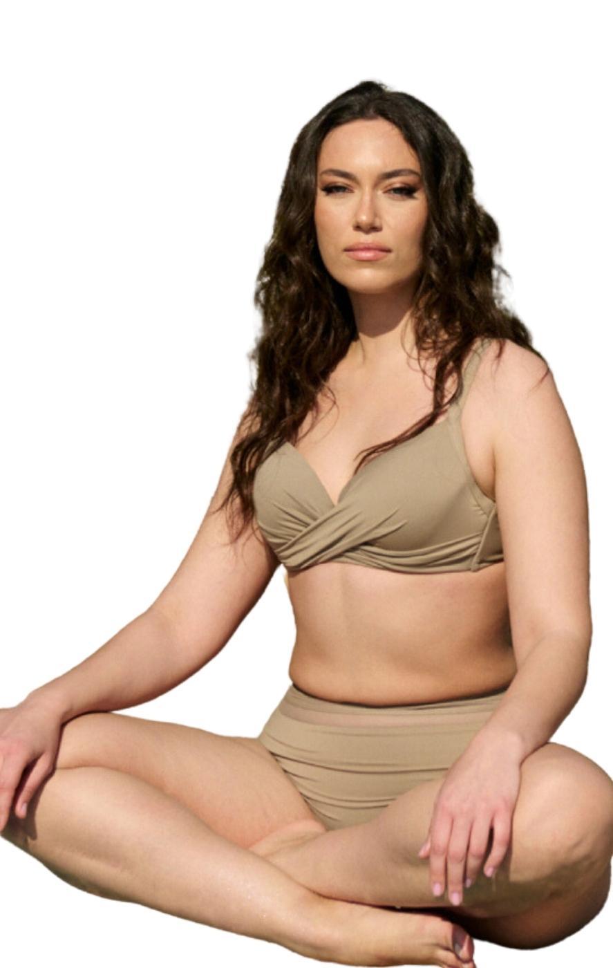 Plus Size Bikini Palm Beach - Sand - LC665-Sand-85D-XL