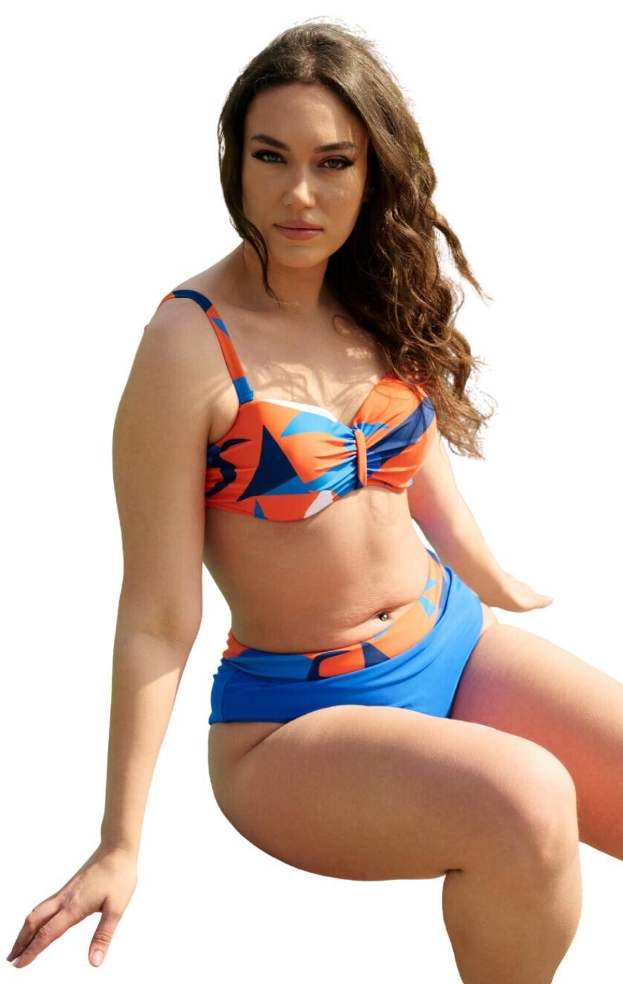 Plus Size Strapless Bikini Saint Tropez - Μπλε‌‌ Ρουά - LC8305-Μπλε Ρουά-80C/L