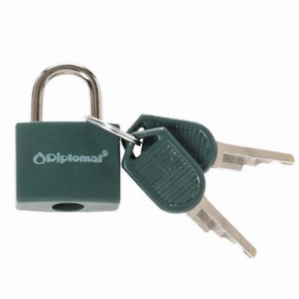 TSA Κλειδαριά με Κλειδί Diplomat Accessories Collection ACLOCK-2 Πράσινο