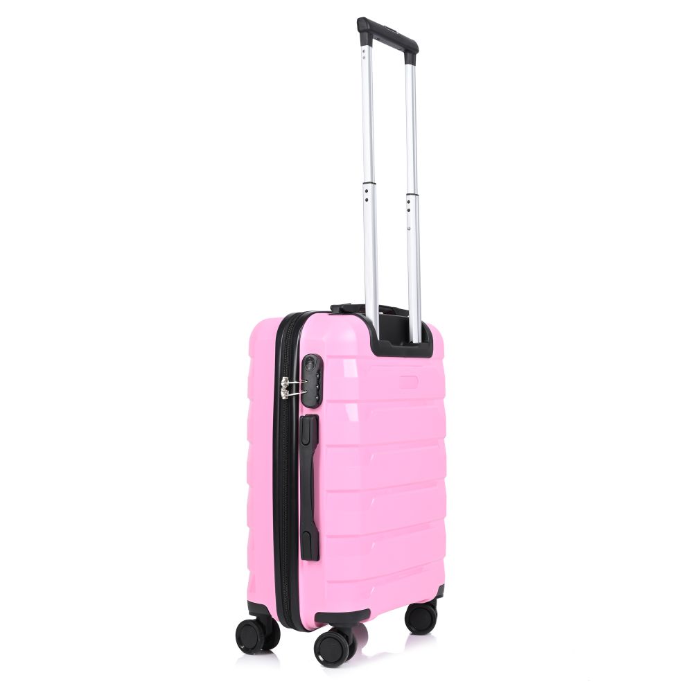 Βαλίτσα Σκληρή Καμπίνας 55cm Seagull Cabin Size SG180-S Ροζ