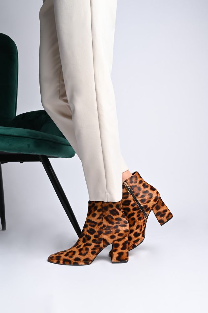 Δερμάτινα Μποτάκια Carrano 515001D/CAB01-PELO Leopard