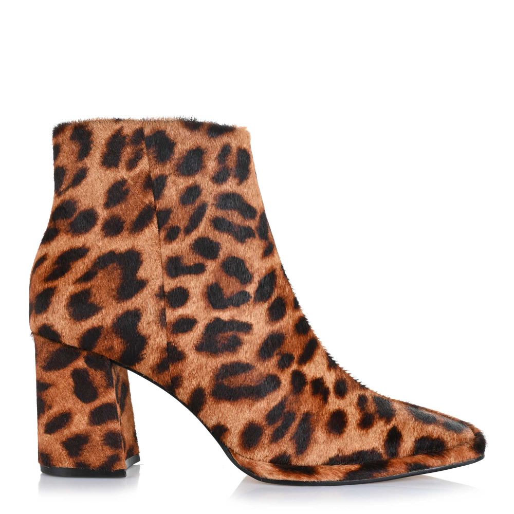 Δερμάτινα Μποτάκια Carrano 515001D/CAB01-PELO Leopard