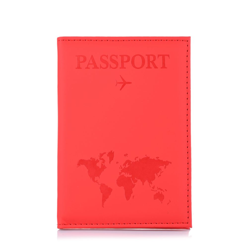 Θήκη Διαβατηρίου Brandbags Travel Collection World Map Κόκκινο