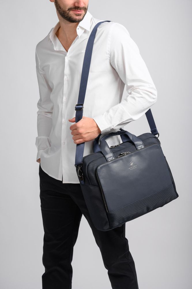 Χαρτοφύλακας Beverly Hills Polo Club Manhattan BH-8463 Blu