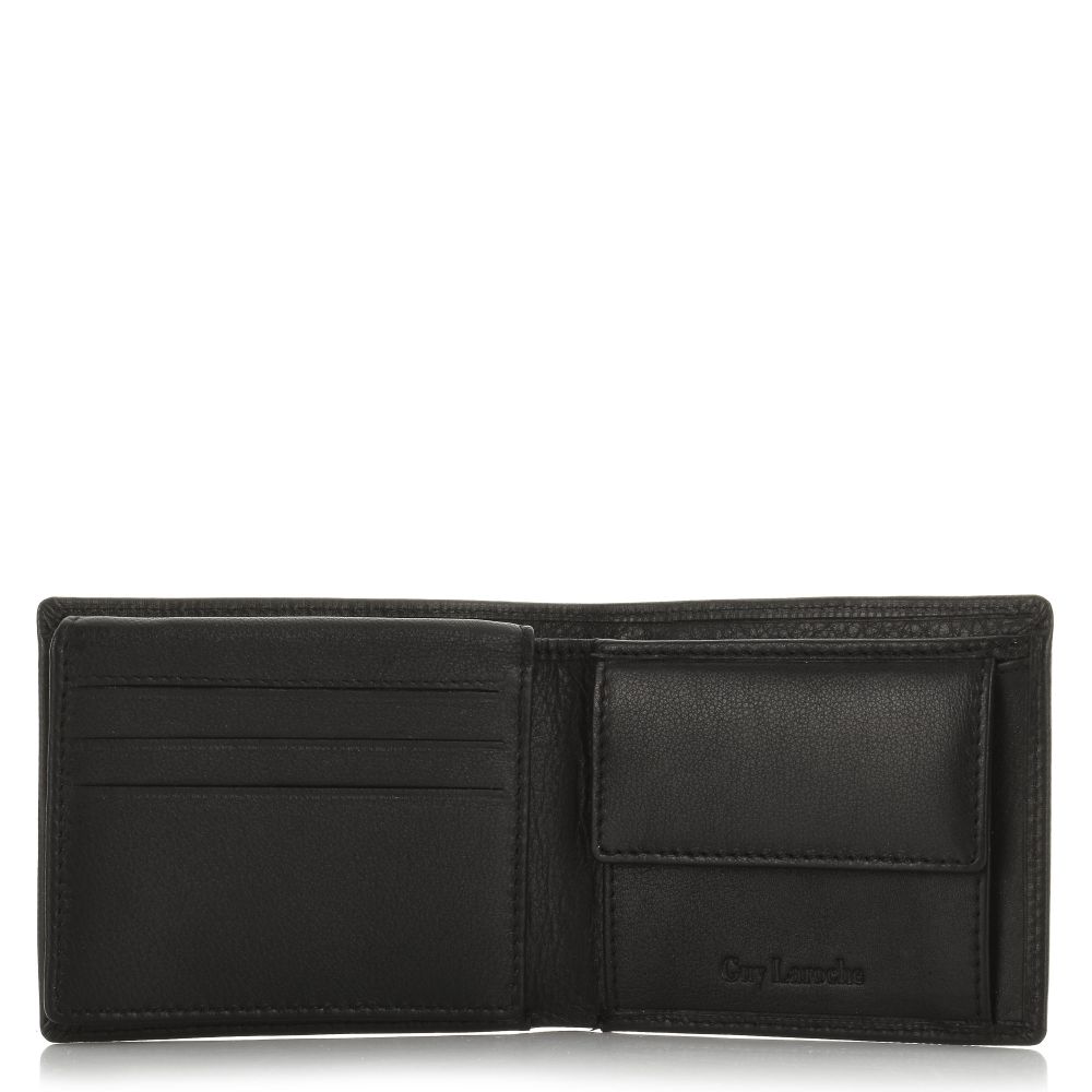 Δερμάτινο Πορτοφόλι Μικρό με Flap Guy Laroche 37904 Μαύρο