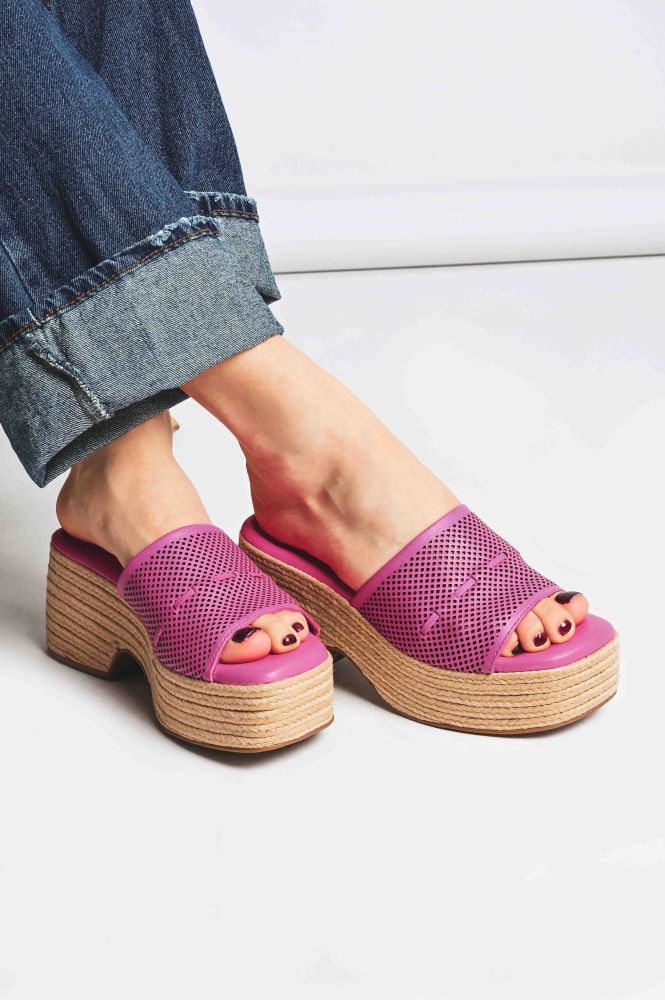 Δερμάτινα Mules Unveil 356204 1 Fuxia