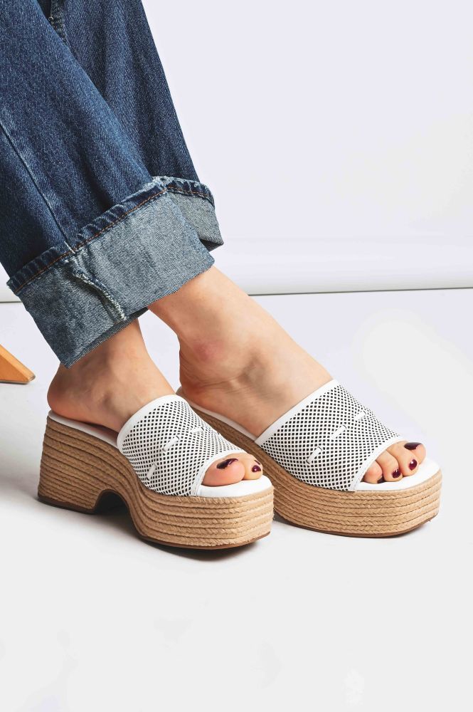 Δερμάτινα Mules Unveil 356204 4 White