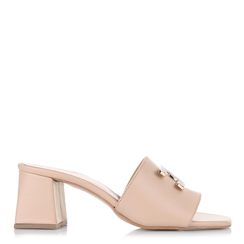 Δερμάτινα Mules Mariella Fabiani 2490/5 Beige