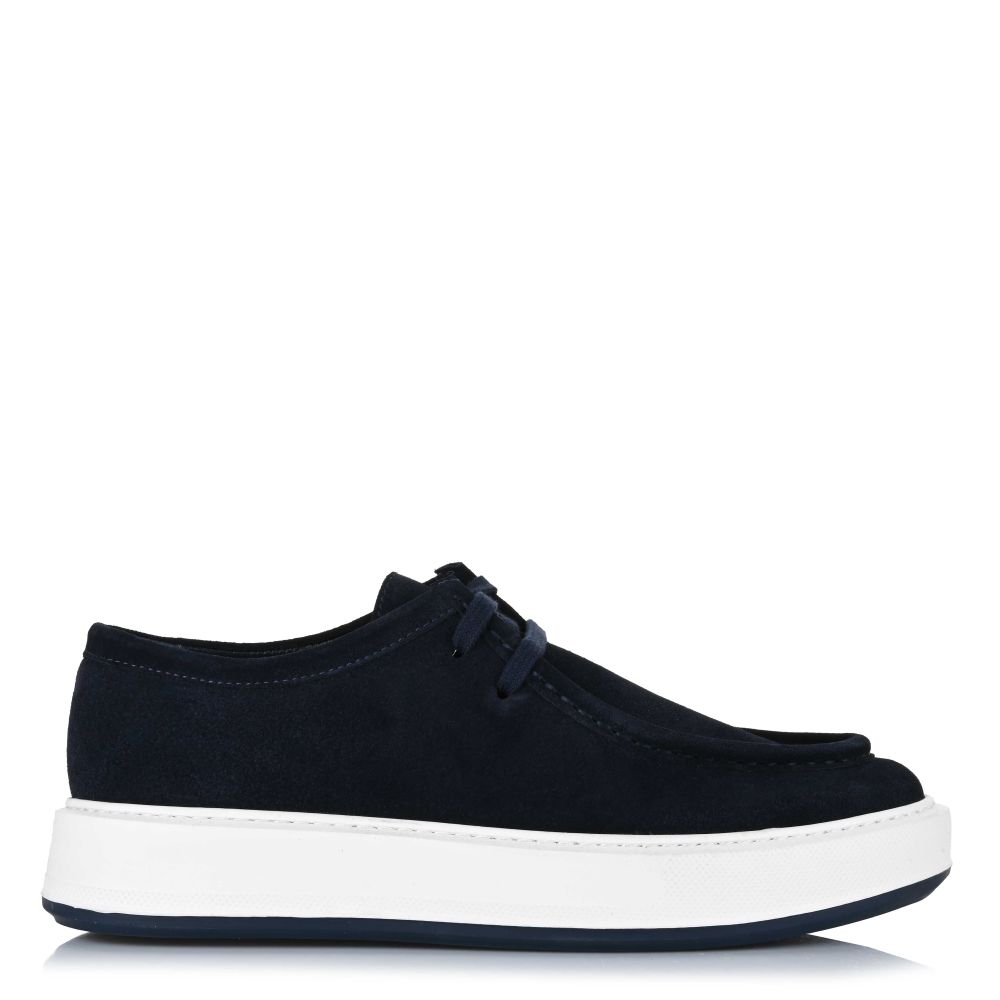 Δερμάτινα Suede Boat Παπούτσια Brandbags 25-104 Blue