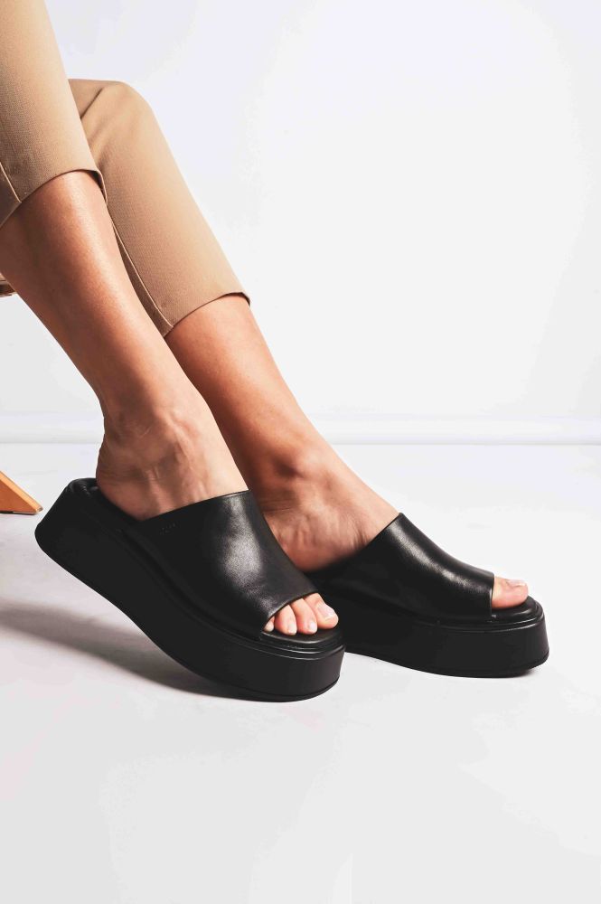 Δερμάτινα Flatform Σανδάλια Vagabond Courtney 5334 601 92 Black