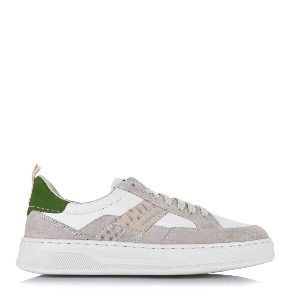Δερμάτινα Sneakers Democrata 122116 017 Λευκό/Γκρι