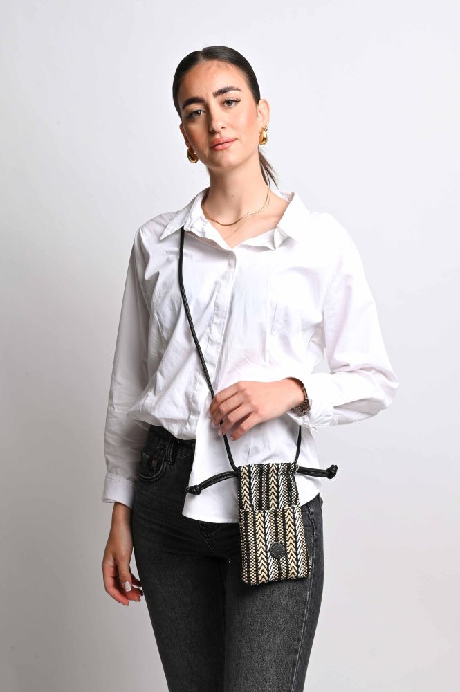 Τσαντάκι-Θήκη Κινητού Christina Malle Elegant Straw Pouch