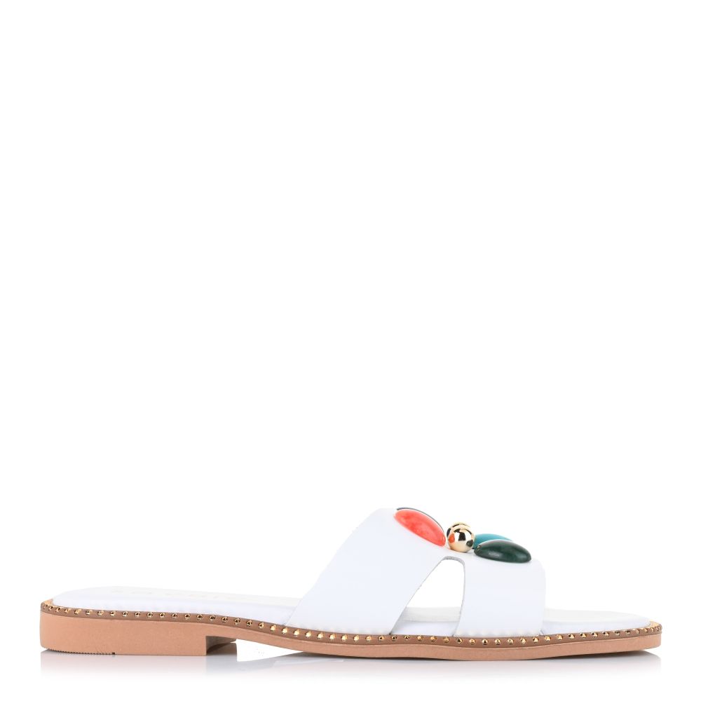 Δερμάτινα Σανδάλια So Chic Dione 3003-02 White