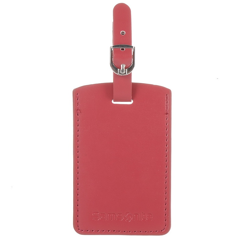 Ετικέτες Ονόματος Αποσκευών 2 Τμχ Samsonite Global TA Rectangle Luggage 121307-1726 Red