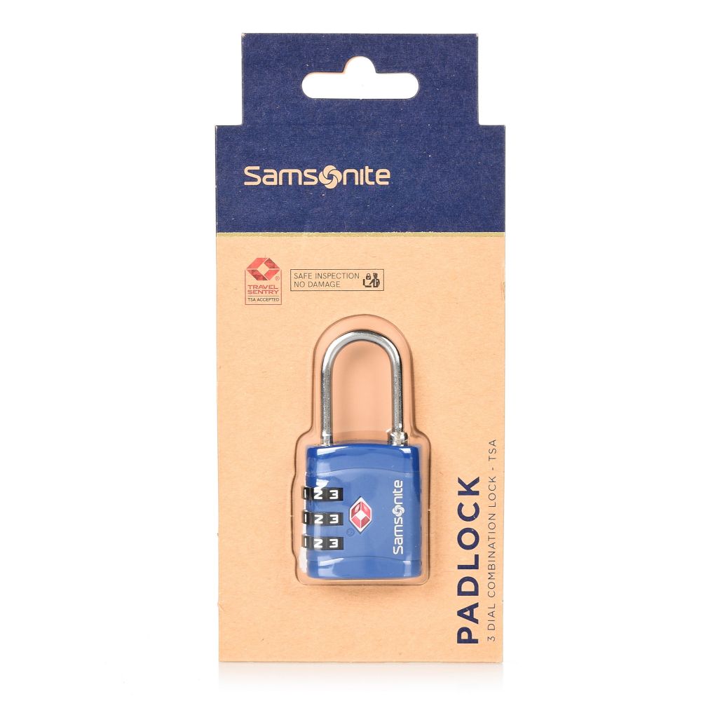 Λουκέτο TSA με 3ψήφιο Συνδυασμό Samsonite Global TA Combilock 3Dial TSA Light 122290-1549 Midnight Blue