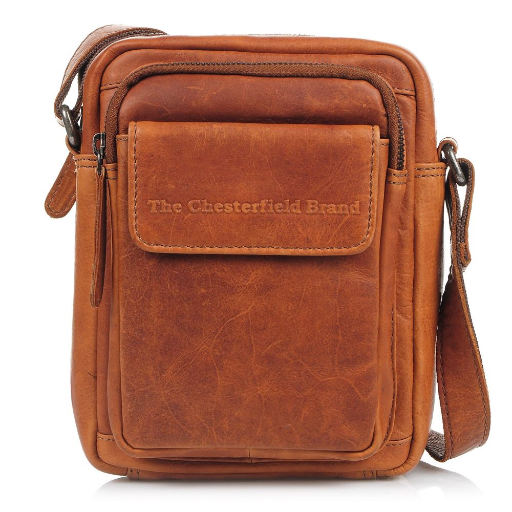 Δερμάτινο Τσαντάκι Χιαστί The Chesterfield Brand Jeff C48.0714 31 Cognac