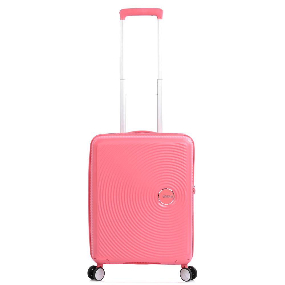 Βαλίτσα Σκληρή Καμπίνας American Tourister Soundbox Spinner 55 EXP Cabin Size 88472-A039 Sun Kissed Coral