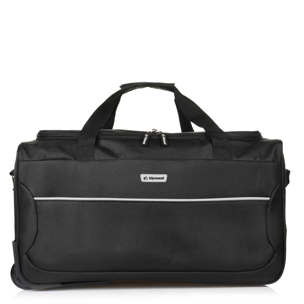 Σακ-Βουαγιάζ Μικρό με ρόδες 55cm Diplomat Travel Collection ZC3002-55W Μαύρο