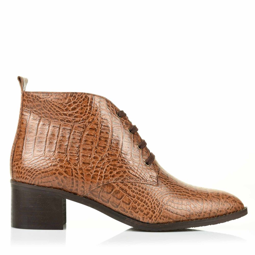 Δερμάτινα Μποτάκια Chaniotakis 456 Brown
