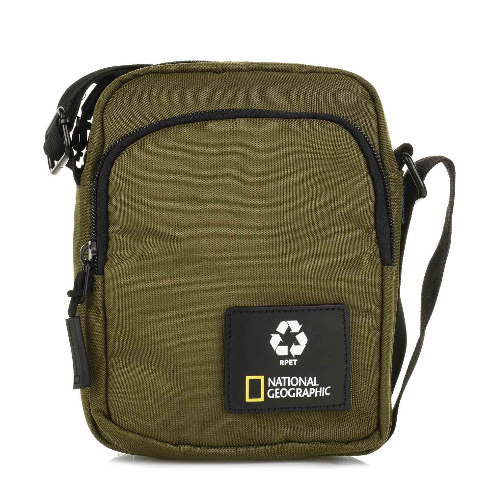 Τσαντάκι Χιαστί National Geographic Ocean 2 Compartments Utility Bag N20902.11 Khaki