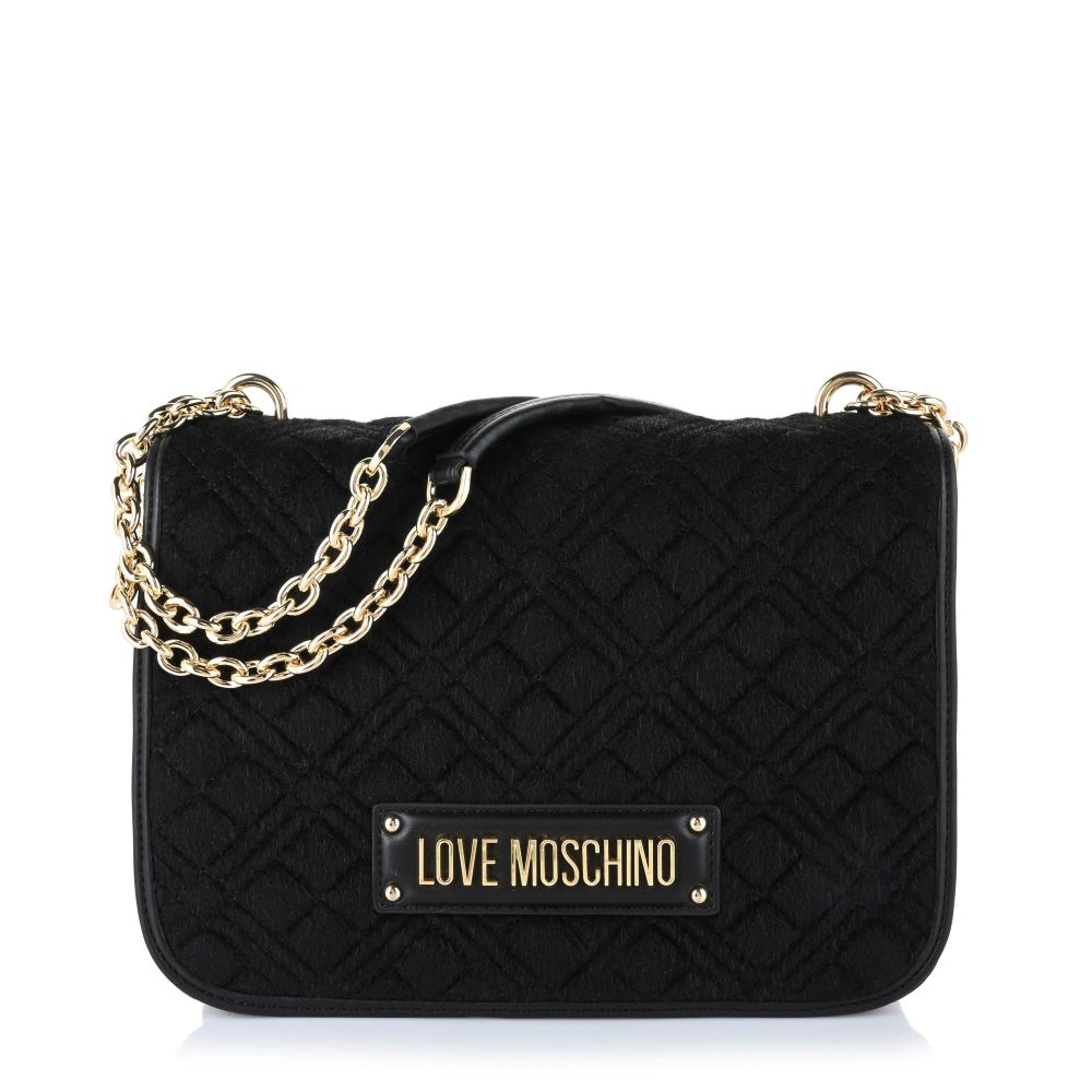 Τσάντα Ώμου-Χιαστί Βελουτέ Love Moschino JC4000PP1HLB1 00A