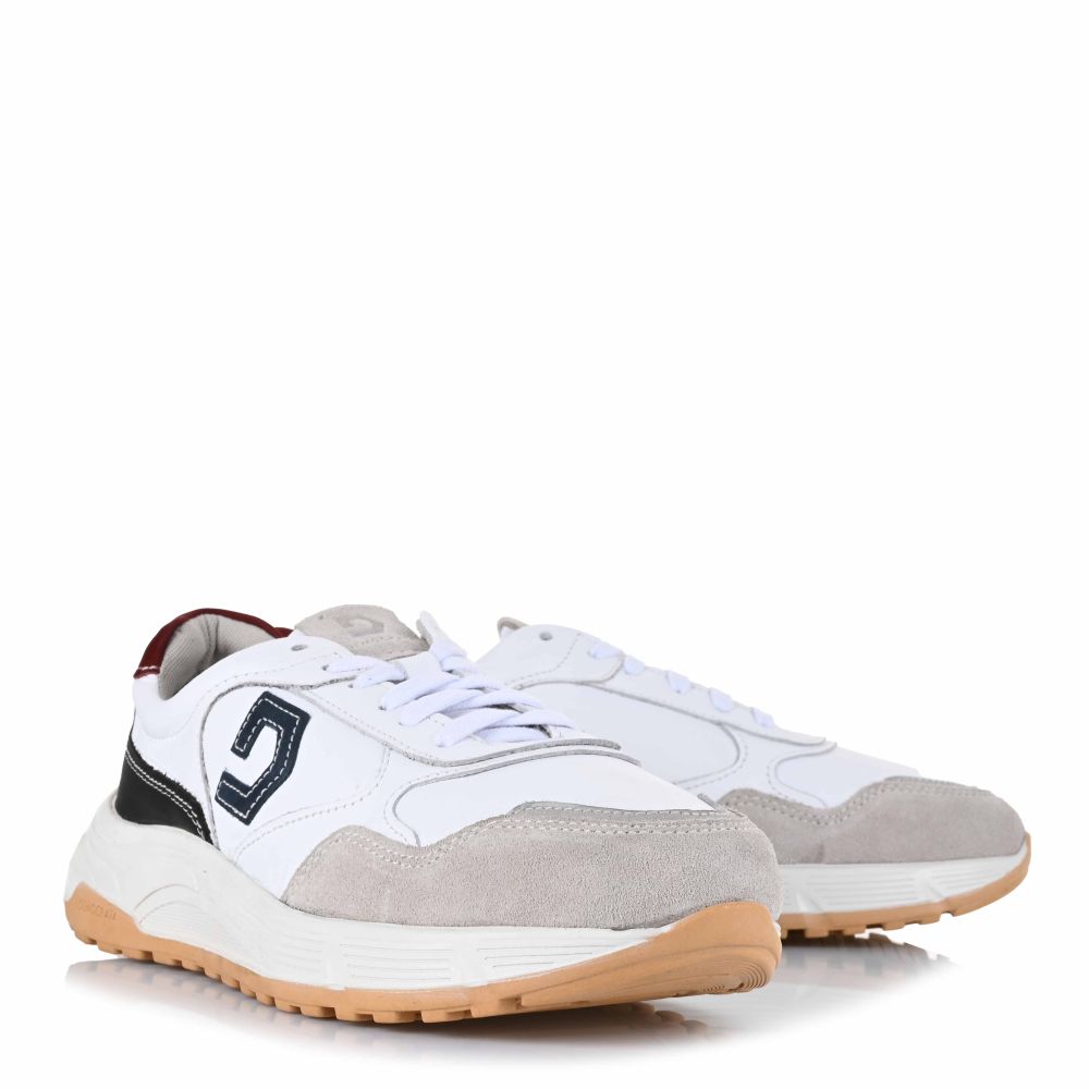 Δερμάτινα Sneakers Democrata 336101 010 Λευκό
