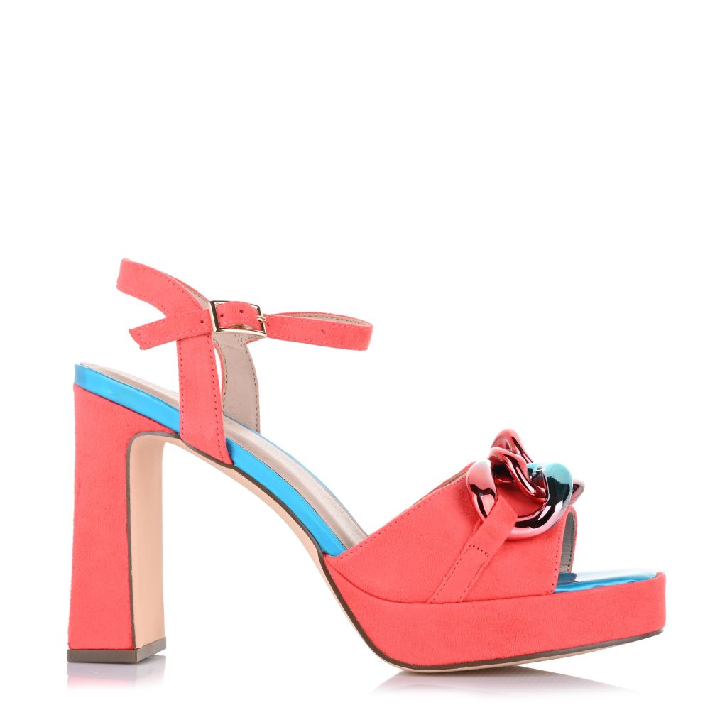 Πέδιλα Suede Menbur 24190 0035 Coral