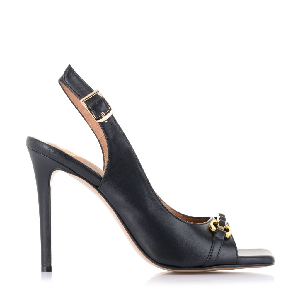 Δερμάτινα Πέδιλα Chaniotakis 1090 Black