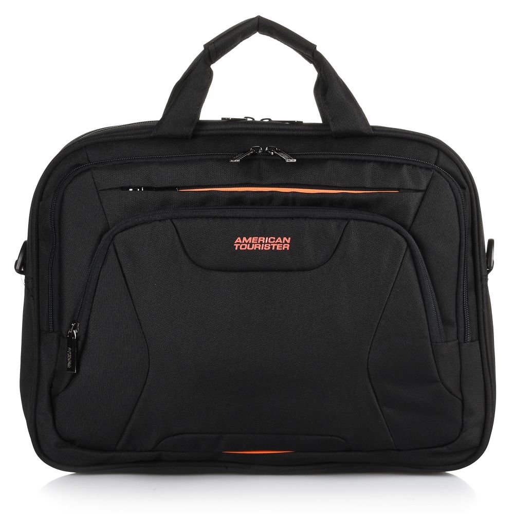 Χαρτοφύλακας American Tourister At Work Laptop Bag 15.6'' 88532-1070 Black/Orange