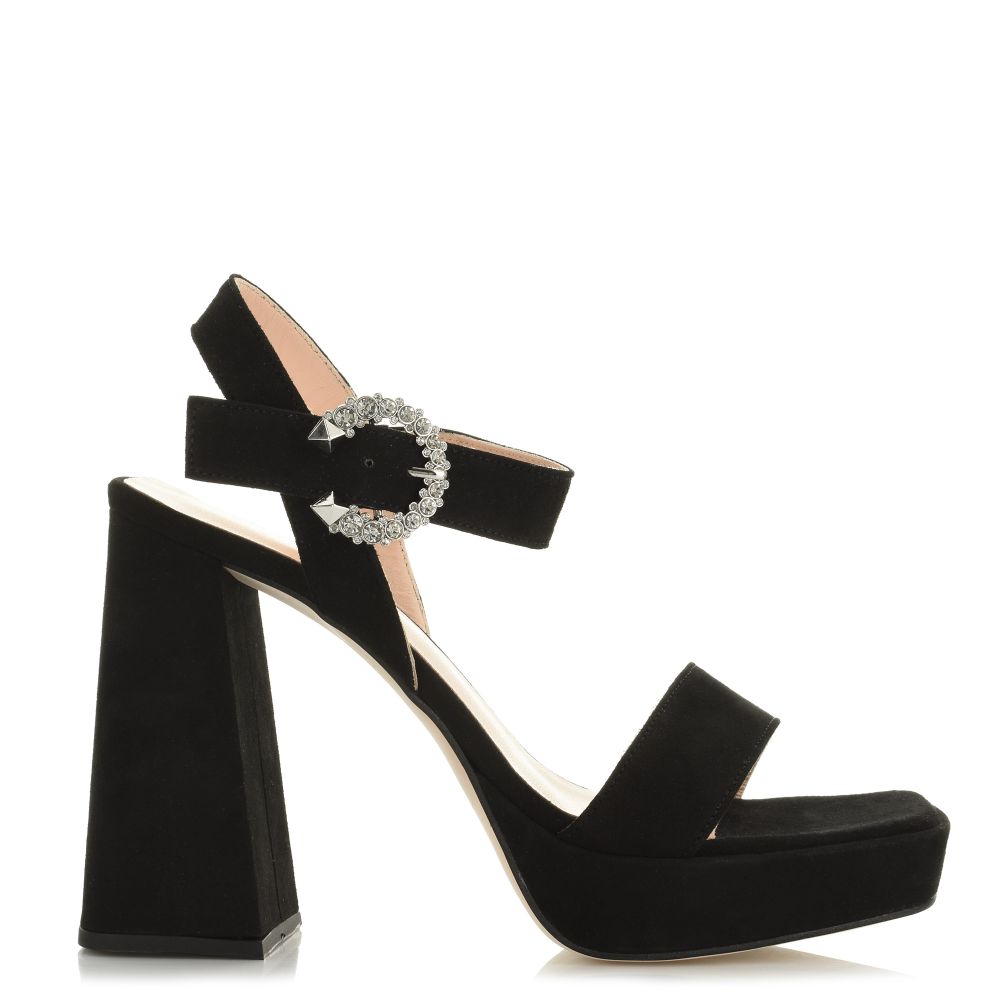 Δερμάτινα Suede Πέδιλα Mourtzi 75/75905 BL